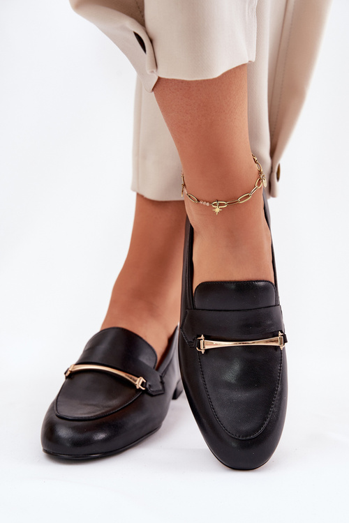 Шкіряні Напівчеревики Мокасини Жіночі Maciejka K6809-01 Чорні