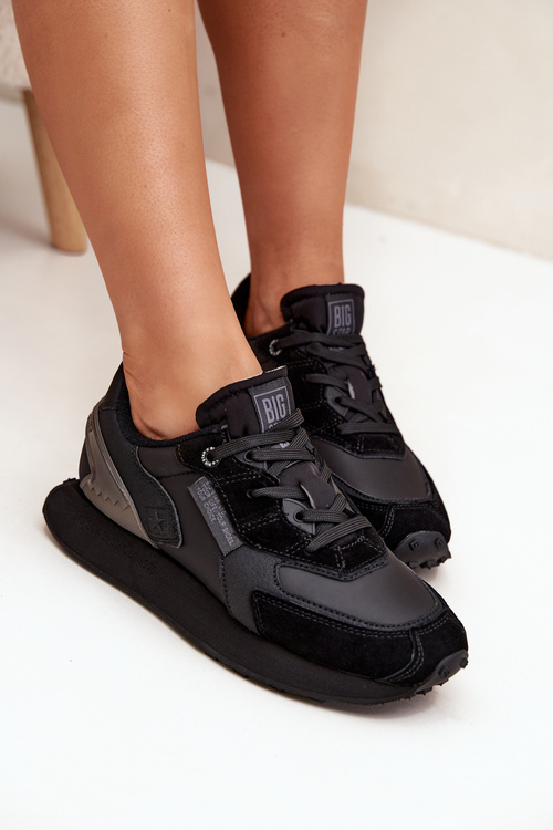 Шкіряні Жіночі Кросівки Big Star OO274562 Hi-Poly System Чорні