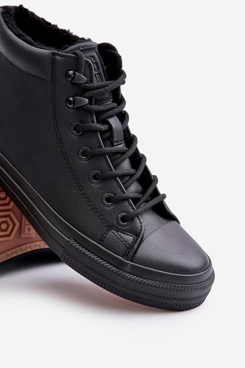 Чоловічі кросівки з підкладкою на блискавці чорні Big Star MM174012