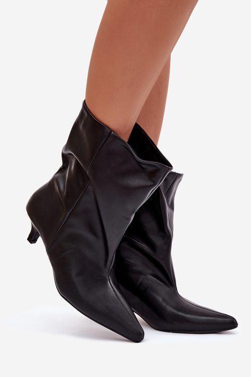 Вхідні Жіночі Черевики На Підборах З Вільним Верхом Чорні Jessalia