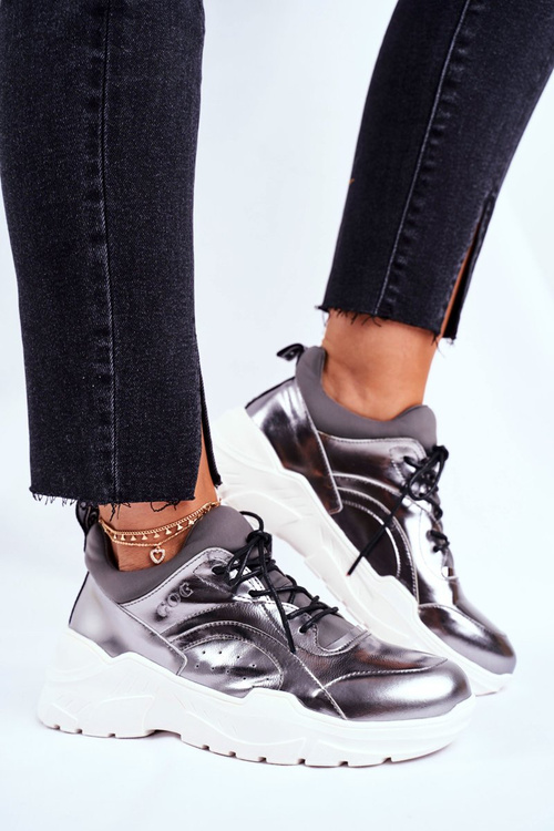 Шкіряне спортивне взуття Кросівки GOE GG2N3040 Pewter