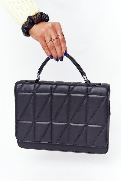 Жіноча стьобана сумка Monaco Black