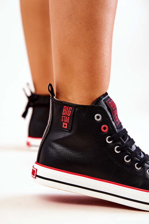 Високі шкіряні кросівки Big Star JJ274131 Чорні
