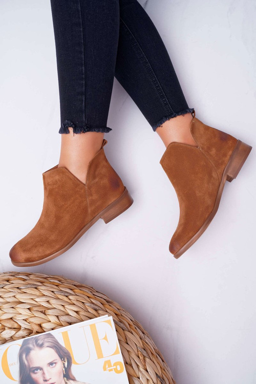 Жіночі весняні черевики на плоскій підошві Шкіряні коричневі Madness