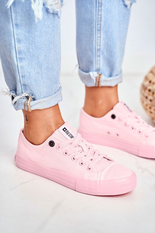 Жіночі низькі кросівки Big Star DD274443 Світло-рожеві