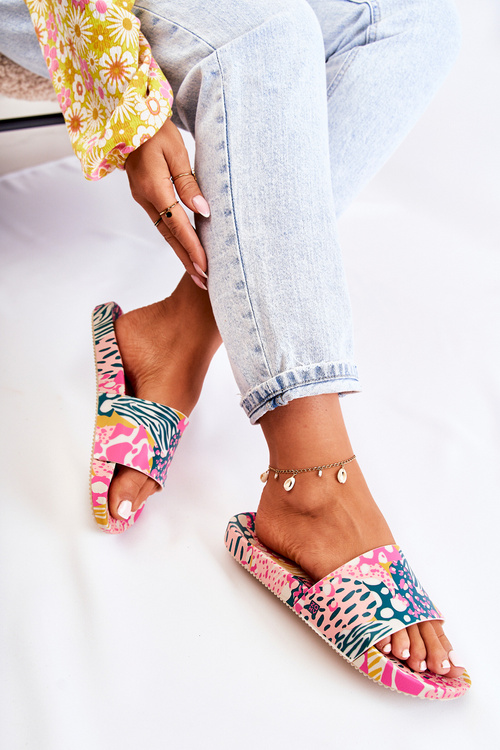 Ароматні гумові тапочки ZAXY JJ285097 Pink-Green