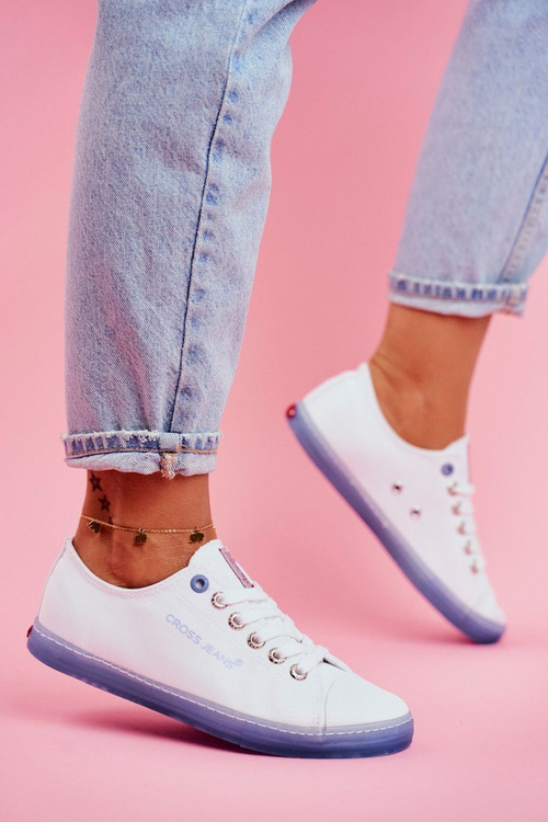 Жіночі кросівки Cross Jeans White Blue FF2R4077C