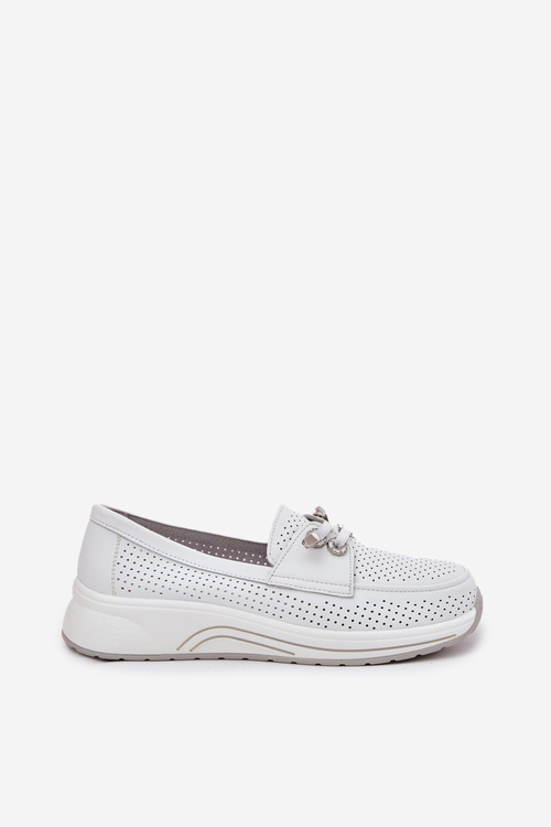 Шкіряні Черевики З Природної Шкіри На Платформі Artiker 56C2101 Білі