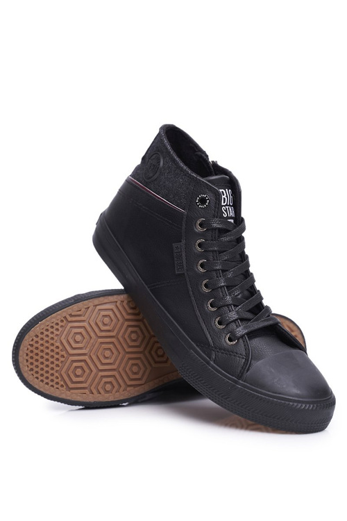 Чоловічі високі кросівки Big Star Black EE174102