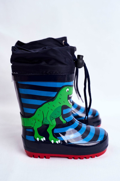 Дитячі гумові чоботи-калоші Navy Dinosaur Mordo