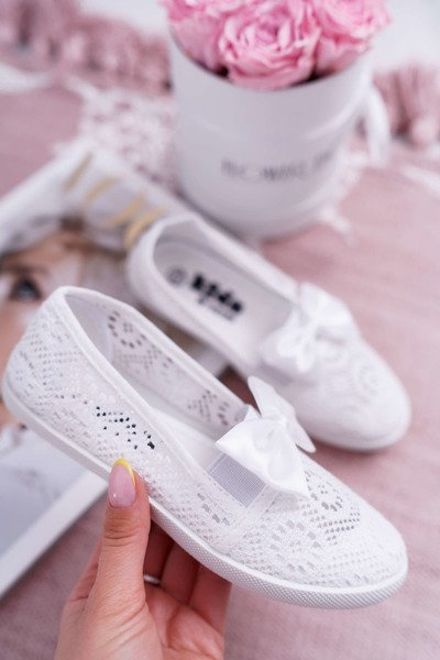 Дитячі молодіжні тенісні кросівки білі Dudi