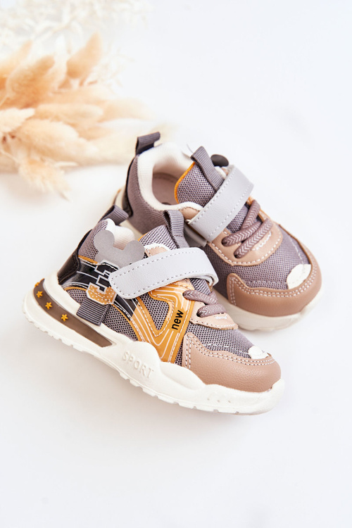 Дитяче спортивне взуття сіро-коричневе Nathine