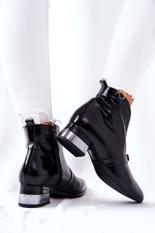 Шкіряні черевики Laura Messi Black 2268