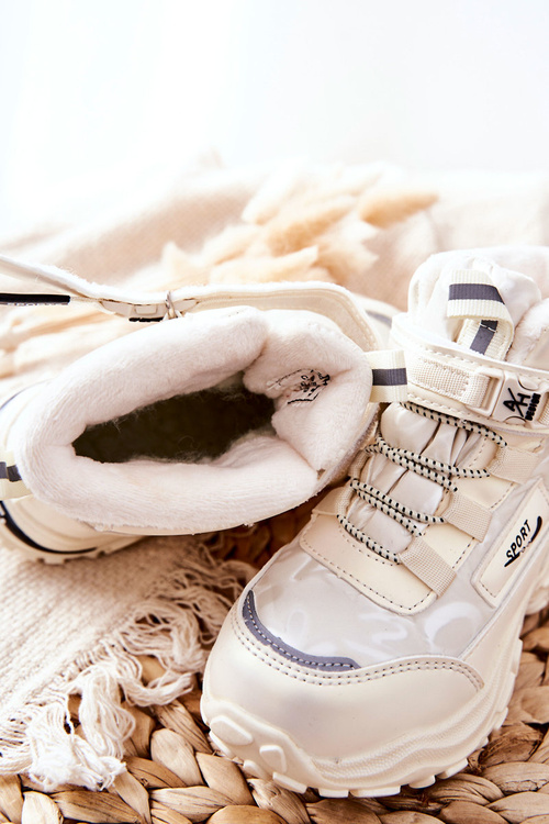 Утеплені снігові черевики Erila світло-бежевий