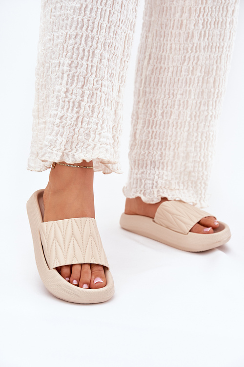 Жіночі Пінні Сандалі На Платформі Бежеві Vanesha