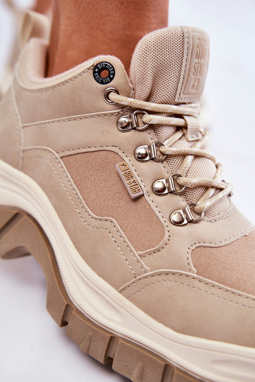 Жіноче трекінгове взуття Memory Foam Big Star KK274363 Beige