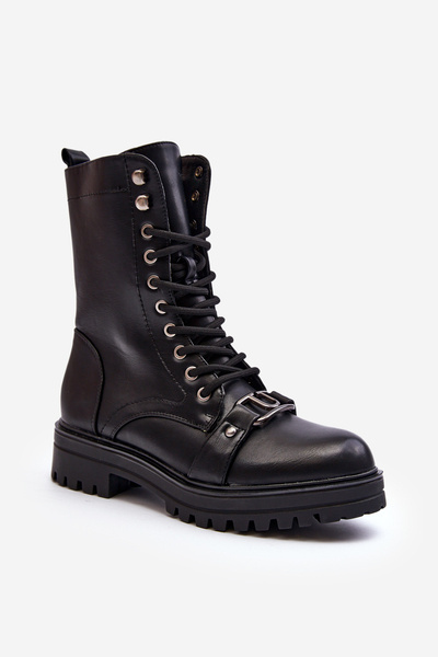 Черевики робочі жіночі з декором Black Belluxe
