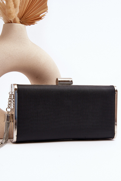 Маленька офіційна сумка з бахромою Chionon чорна