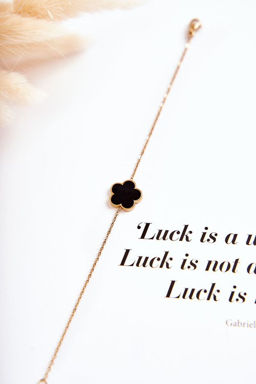 Жіночий модний браслет із зелено-чорним квітковим золотом