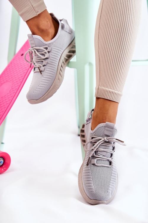 Жіноче взуття зі спортивного матеріалу Grey Lenney