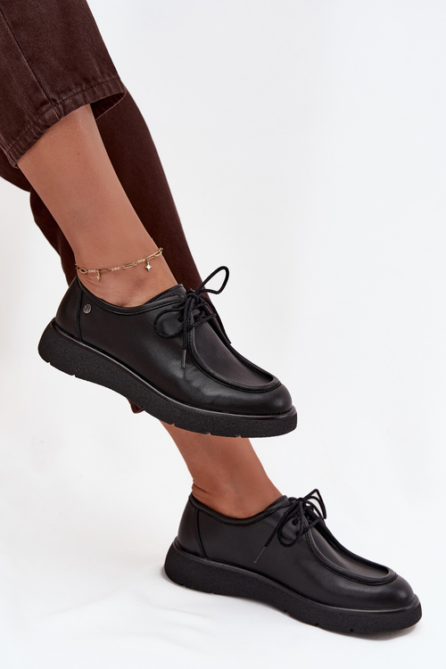 Шкіряні жіночі туфлі Maciejka K7189-01 Чорні