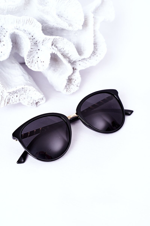 Жіночі поляризаційні окуляри чорного кольору