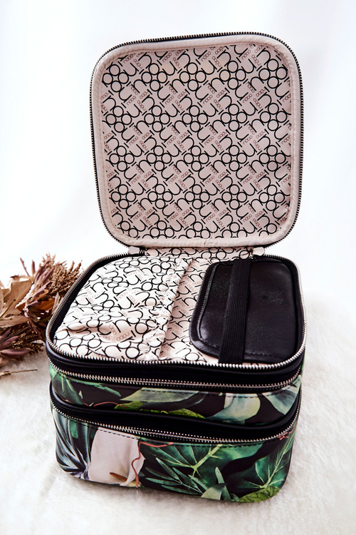 Велика косметичка Leaves NOBO L0020-CM08 Black