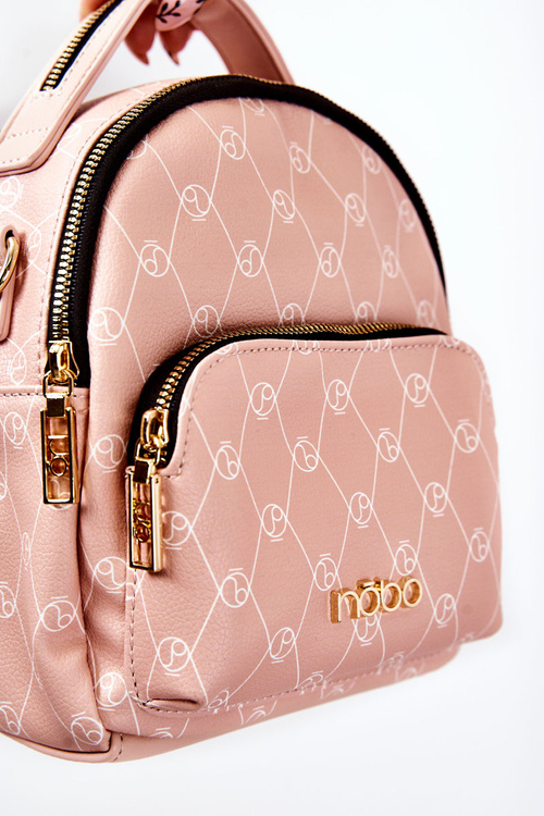 Жіночий шкіряний рюкзак NOBO L1341-C004 Рожевий