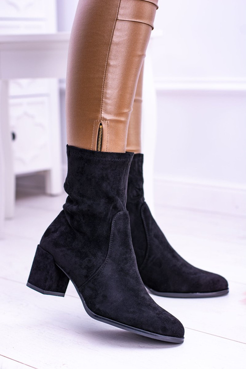 Чорні жіночі чоботи-пікоді Sergio Leone