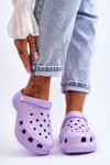 Поролонові босоніжки Crocs на масивній підошві Violet Katniss