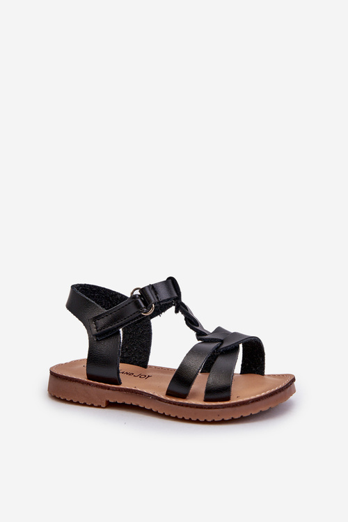 Дитячі босоніжки на липучці Black Sarniema