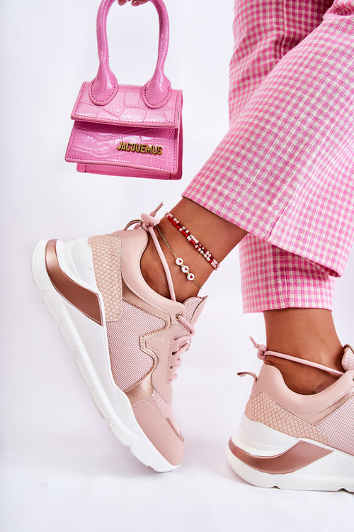 Жіночі модні кросівки рожеві Allie