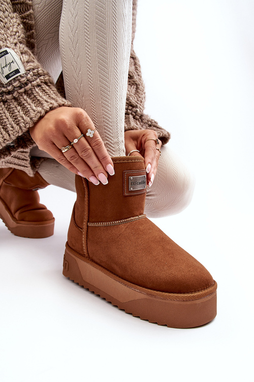 Снігові черевики Vegan на платформі D.Franklin DFSH371004 Коричневий