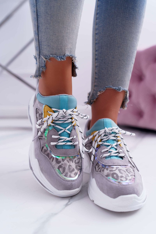 Спортивне жіноче взуття на високій підошві сірого кольору Cabana