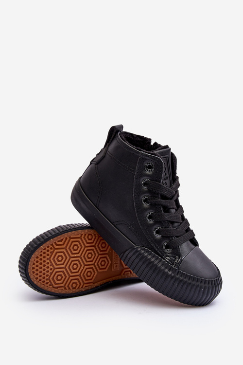 Дитячі утеплені кросівки на блискавці Big Star MM374014 Чорні