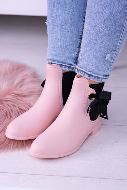 Рожеві матові жіночі тапочки Kalo на шнурівці