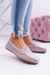 Мокасини жіночі комфортні з еко-замші Lila Pink Lemma