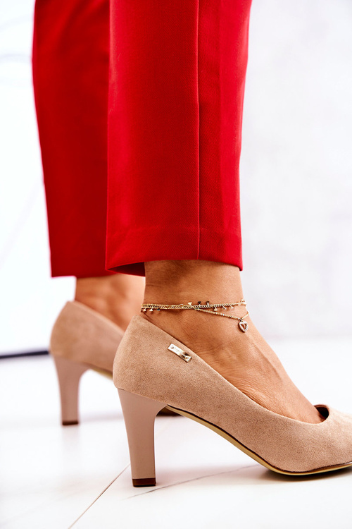 Жіночі човники Sergio Leone Beige Suede Orsola