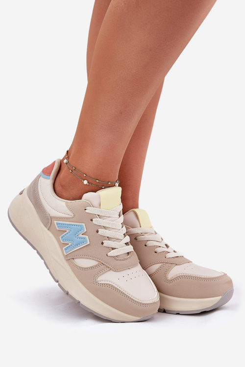 Жіночі Кросівки На Платформі Бежеві Tenanela