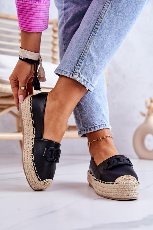 Класичні еспадрільї на платформі Black Julianne