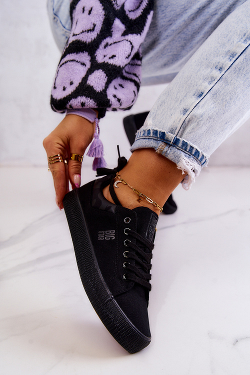 Жіночі низькі кросівки Big Star JJ274563 Чорні