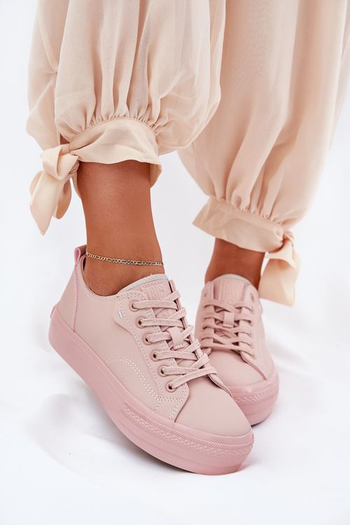 Жіночі Кросівки На Платформі З Еко Шкіри Big Star RR274A294 Рожеві