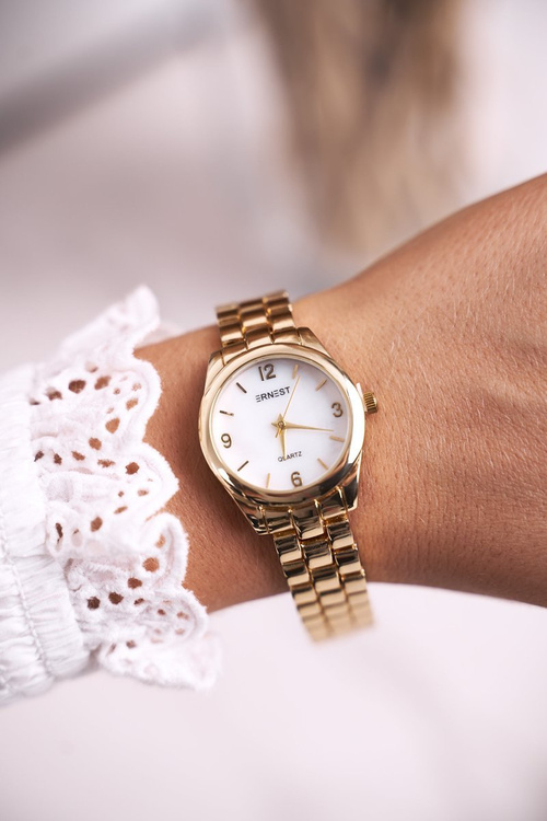 Жіночий годинник Ernest Gold Pearly Dial Perla