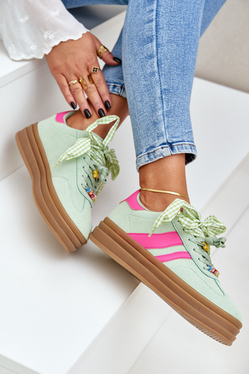 Жіночі Кросівки З Припинками М'ятні Jariana