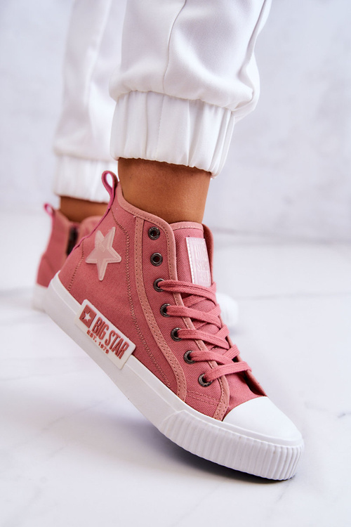 Класичні високі кросівки Big Star JJ274382 Рожеві