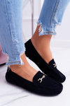 Жіночі комфортні замшеві мокасини Black Anzio