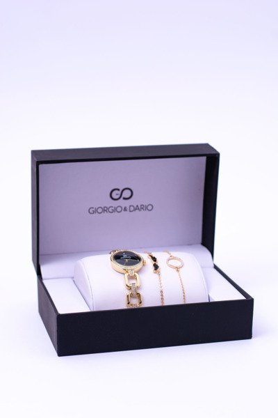 Набір Giorgio Dario Золотий годинник Два браслети