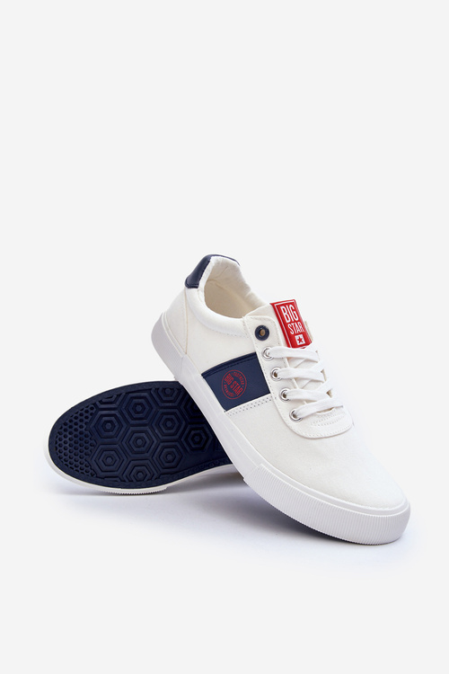 Чоловічі тканинні кросівки Big Star JJ174253 Білі