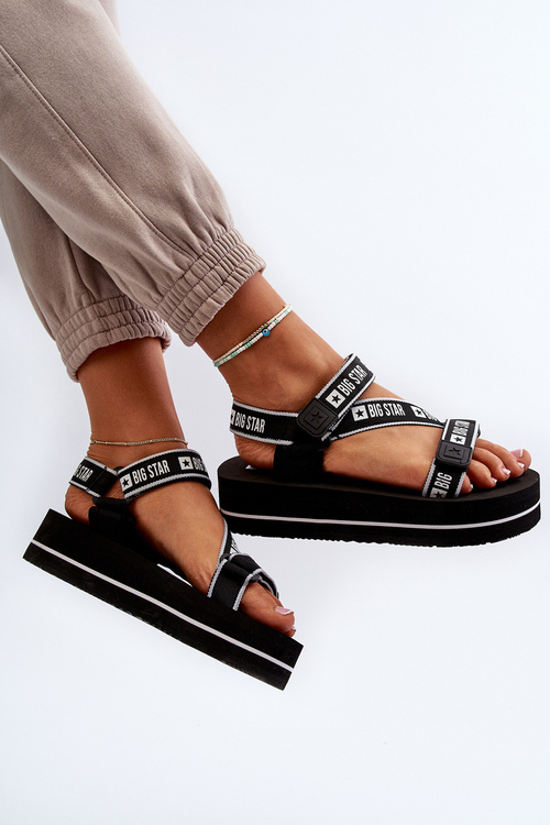 Жіночі босоніжки на платформі Big Star NN274A525 Чорні