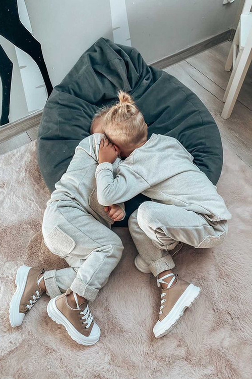 Дитячі кросівки на платформі бежеві Travel Time